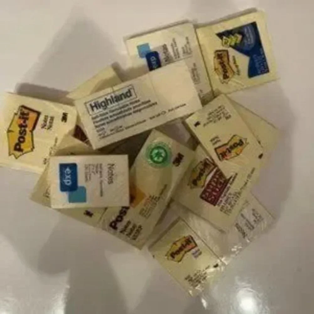 Post-Its / Large Selection of‎ Different Sizes (Total of 34) (new)